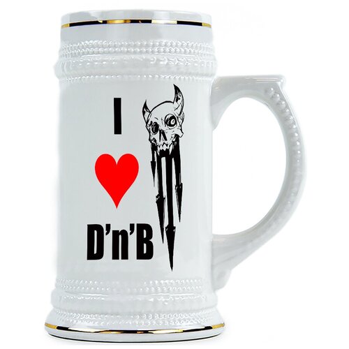 фото Пивная кружка я люблю d'n'b drabs