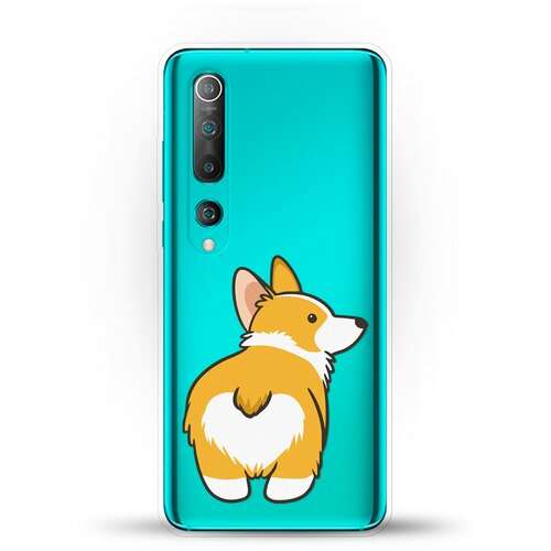 фото Силиконовый чехол корги на xiaomi mi 10 andy & paul