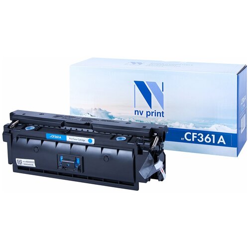 Картридж NV Print CF361A Cyan для НР, 5000 стр, голубой картридж nv print cf361a cyan для нр 5000 стр голубой