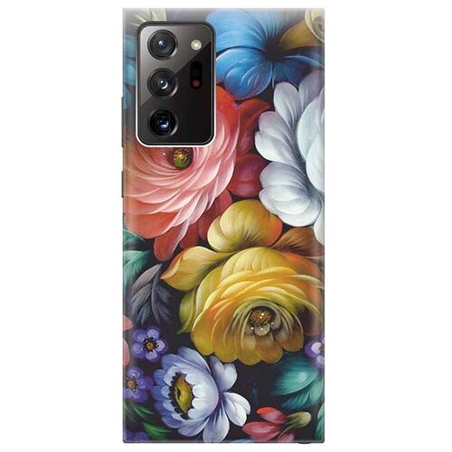 Чехол - накладка ArtColor для Samsung Galaxy Note 20 Ultra с принтом Цветочная роспись чехол накладка artcolor для samsung galaxy m31 с принтом цветочная роспись