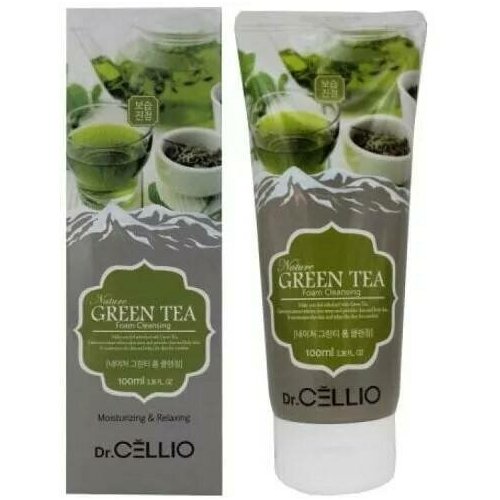 Dr.CELLIO G70 Nature Greentea Foam Cleansing Пенка для лица с экстрактом Зеленого чая 100 мл пенка для лица 300 мл jayjun okra phyto mucin cleansing gel foam inna marka