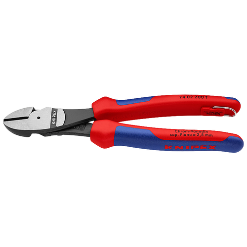 Бокорезы Knipex 74 02 200 T 200 мм красный/синий болторезы knipex 71 02 200 t 200 мм красный синий