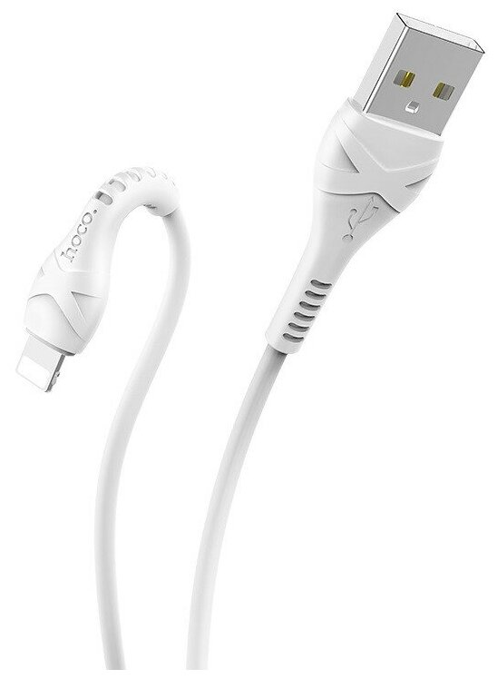 Кабель Hoco X37 USB - Lightning для быстрой зарядки Apple iPhone iPad AirPods кабель зарядка для айфон 1м 1 м 1 шт белый