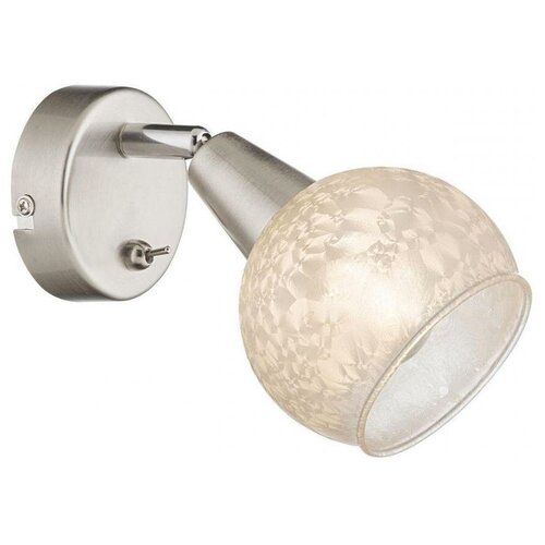 фото Бра globo lighting california 54987-1, e14, 40 вт, кол-во ламп: 1 шт., цвет арматуры: серебристый, цвет плафона: бесцветный