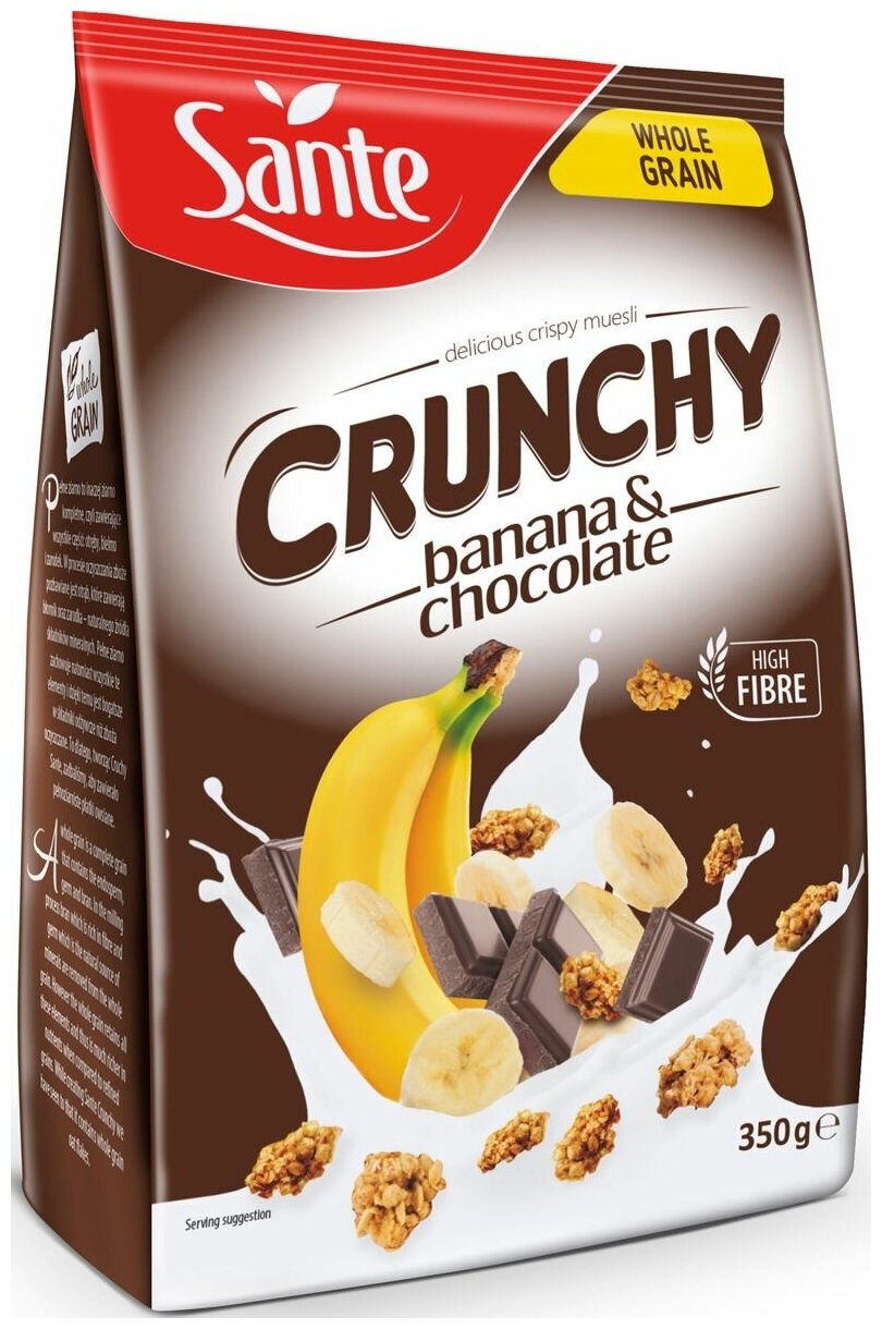 Гранола Sante Crunchy хрустящие овсяные хлопья, 350 г