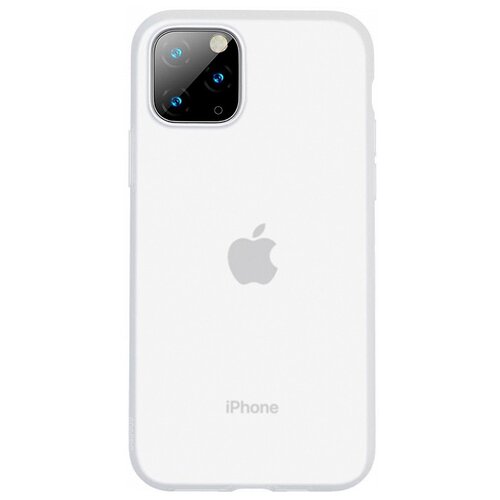 фото Чехол накладка для телефона ip 11 pro max baseus jelly transparent white