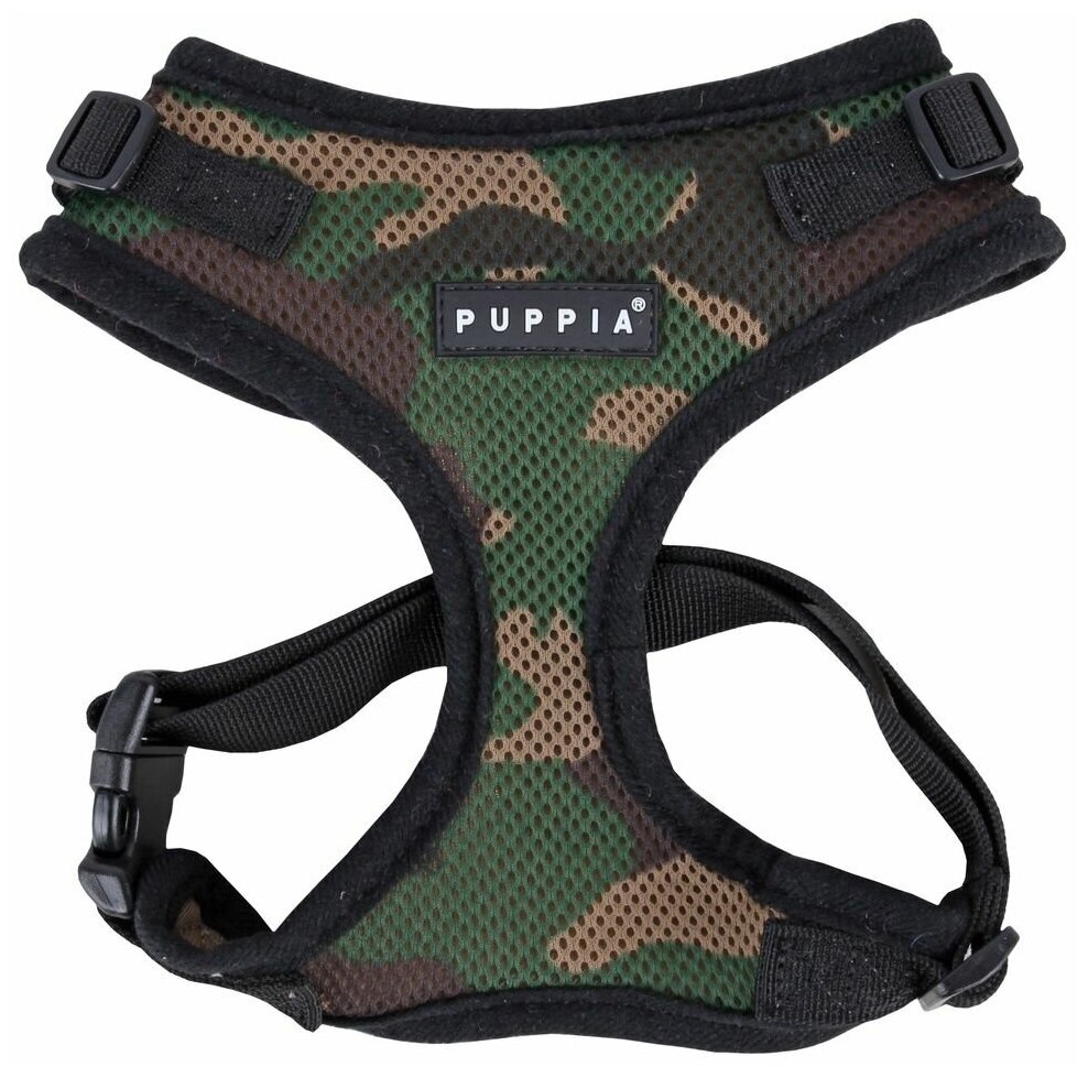 Шлейка для собак PUPPIA "RITEFIT HARNESS", камуфляж, XL (Южная Корея)