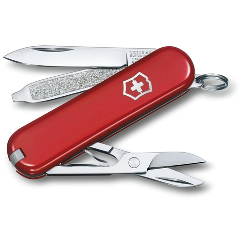 Нож VICTORINOX Classic Falling Snow многофункциональный белый