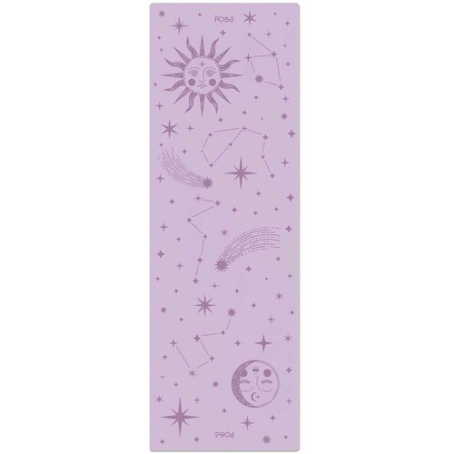 Профессиональный полиуретановый коврик для йоги POSA NonSlip Pro 6mm Lilac Starscape
