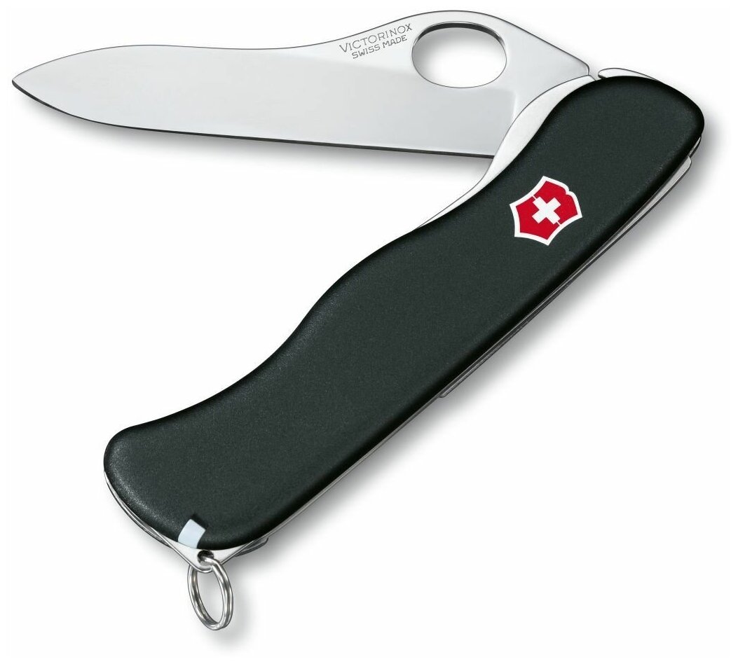 Нож многофункциональный VICTORINOX Sentinel one hand belt-clip черный