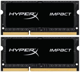 Оперативная память HyperX Impact 8 ГБ (4 ГБ x 2) DDR3L 1600 МГц SODIMM CL9 HX316LS9IBK2/8