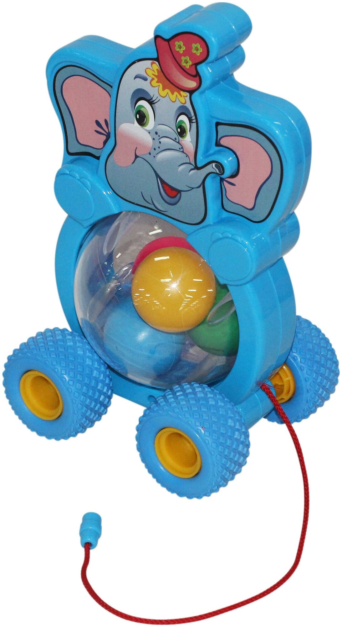 Каталка-игрушка Полесье Бимбосфера Слонёнок, 54432, мультиколор