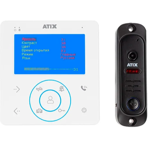 Комплект домофона ATIX AT-I-K410C/T черный