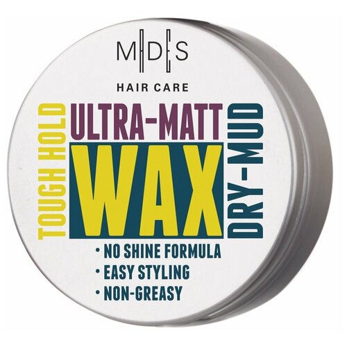 MADES COSMETICS Ultra-Matt Wax Воск для укладки волос матирующий, 75 мл