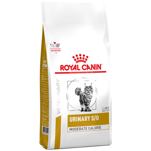 Royal Canin Urinary S\O Moderate Calorie / Ветеринарный сухой корм Роял Канин Уринари для кошек с умеренным содержанием энергии при лечении мочекаменной болезни 400 г