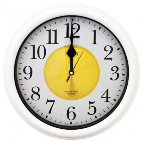 фото Часы настенные кварцевые sinix 4065 белый