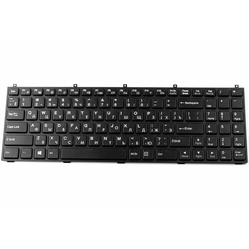 Клавиатура для ноутбука DNS Clevo W765K C4500 с рамкой P/n: MP-08J46SU-430, 6-80-M9800-280-1