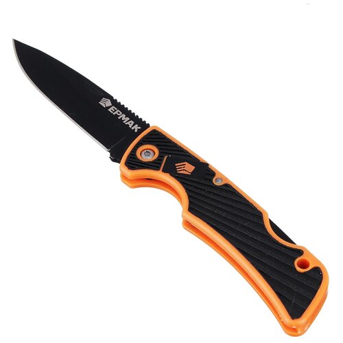 Нож складной ермак 633-002 черный / оранжевый