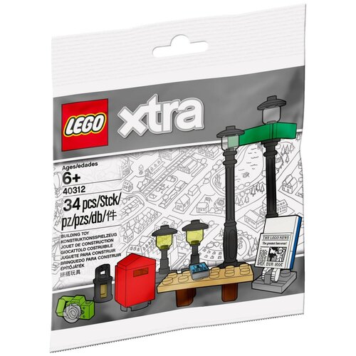 Набор с элементами конструктора LEGO Xtra 40312 Уличные фонари, 34 дет. lego xtra 40375 спорт 36 дет