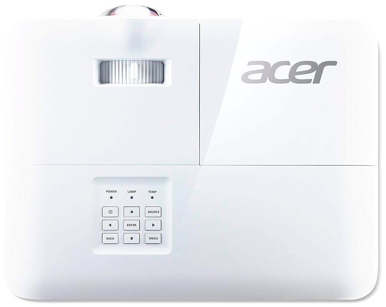 Проектор Acer S1286Hn, XGA, 2xHDMI, 2xVGA, 2xUSB, LAN. 3D Ready, 3500 Лм, Белый MR.JQG11.001 - фото №3