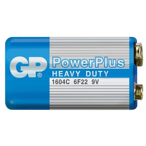 Батарейка GP PowerPlus Heavy Duty 9V крона, в упаковке: 1 шт.