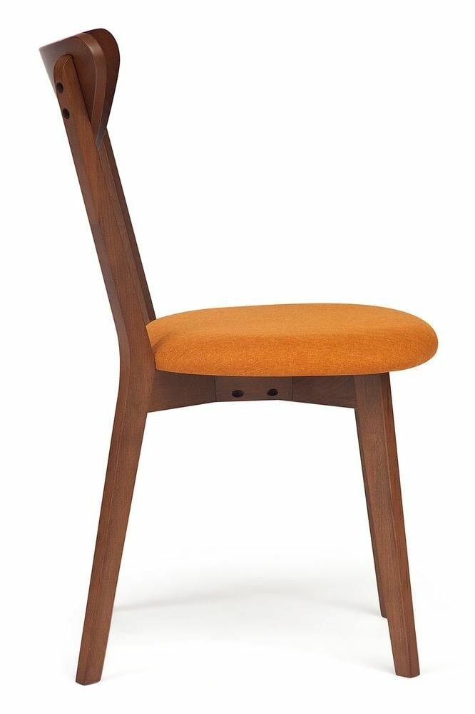 Стул мягкое сиденье/ цвет сиденья - Оранжевый, MAXI (Макси), каркас бук, сиденье ткань, натуральный ( бук ) - фотография № 7