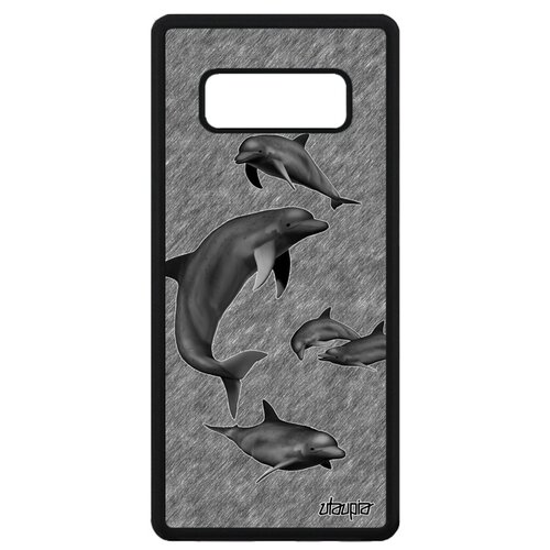 фото Чехол на смартфон galaxy note 8, "дельфины" соталия нарвал utaupia