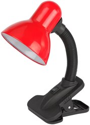 Лампа настольная E27 на прищепке ЭРА N-102-E27-40W-R хай-тек, лофт, красный