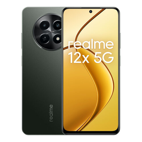 Смартфон realme 12x 8256 ГБ RU Dual nano SIM Glowing Black 2084600₽