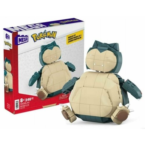 Конструктор Покемон Снорлакс Mattel Mega Construx Pokemon Snorlax, 246 элементов