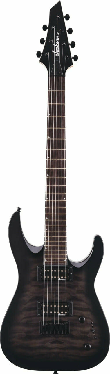 Jackson JS Series Dinky™ Arch Top JS22Q-7 DKA HT, Amaranth Fingerboard, Transparent Black Burst Электрогитары