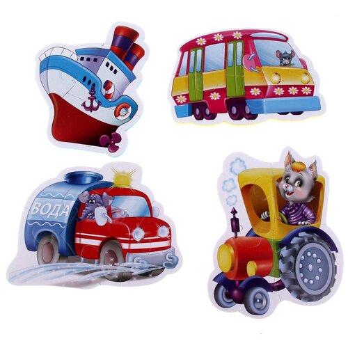 фото Vladitoys. мягкие пазлы (baby puzzle) арт.vt1106-08 "машины помощники" vladi toys