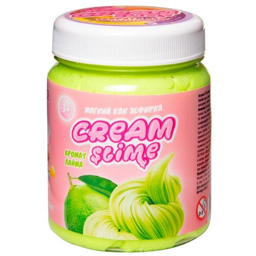 Купить Слайм Slime Cream-Slime с ароматом лайма 250g, зеленый, полимер