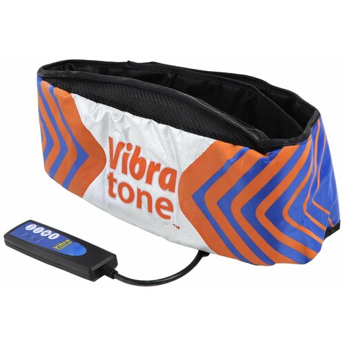 Вибромассажер пояс Vibra Tone массажный серый/оранжевый