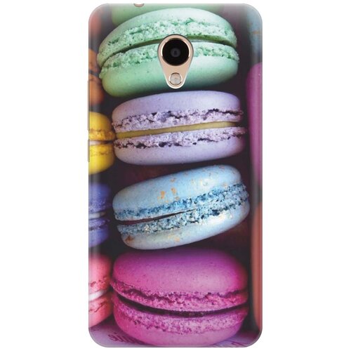 фото Cиликоновый чехол на meizu m5s / мейзу м5 эс с принтом "макаруны" gosso