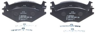 Дисковые тормозные колодки передние Bosch 0986468890 для Volkswagen Golf, Volkswagen Polo (4 шт.)