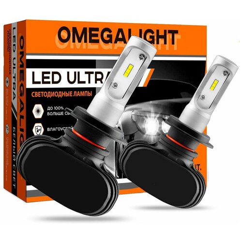 Лампа светодиодная OMEGALIGHT ULTRA 12V H8/H9/H11 25W 2 шт OLLEDH11UL-2