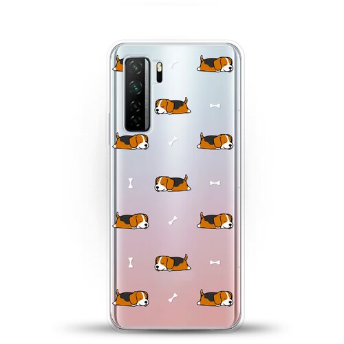 фото Силиконовый чехол бигли спят на honor 30s andy & paul