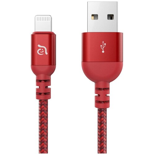 Кабель Adam Elements PeAk III USB - Lightning MFI 2 м, красный
