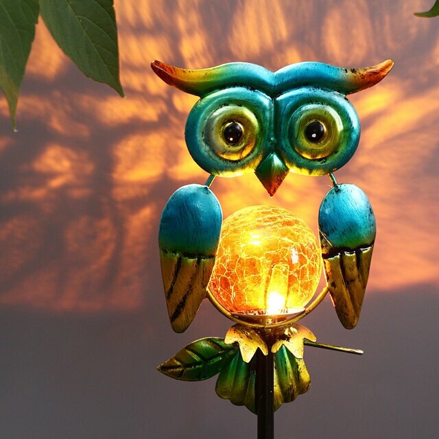 Koopman Садовый светильник на солнечной батарее Solar Owl 54 см, IP44, голубой 512000700