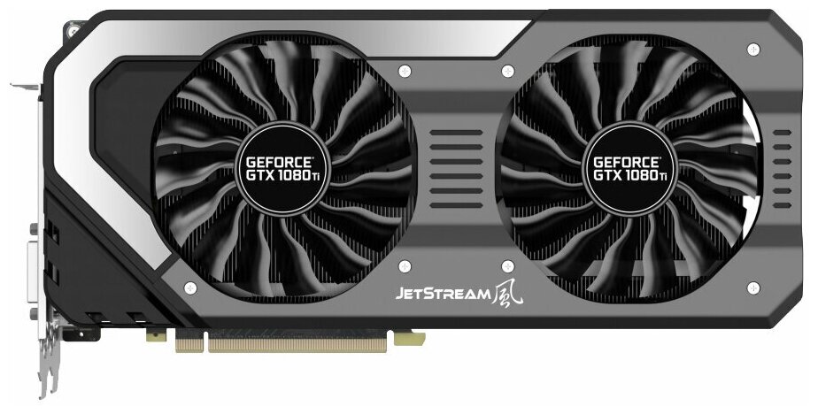 Видеокарта Palit GeForce GTX 1080 Ti 1505MHz PCI-E 3.0 11264MB 11000MHz 352 bit DVI HDMI HDCP Super JetStream, Retail