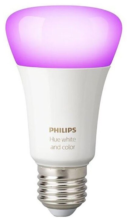Philips Hue White and Color, E27, A60, 9 Вт, 6500 К