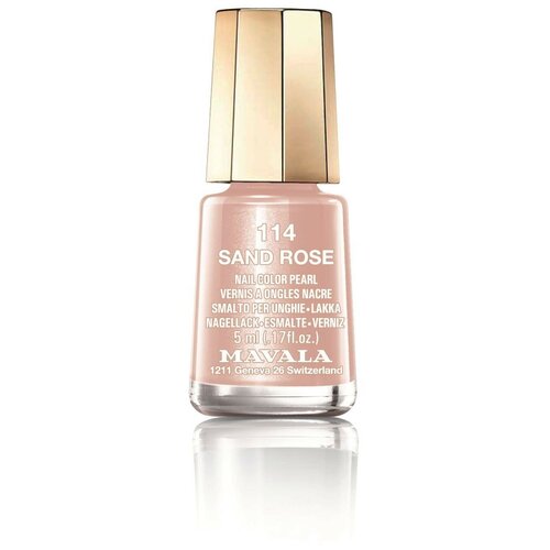 Mavala Лак для ногтей Nail Color Pearl, 5 мл, 114 Sand Rose