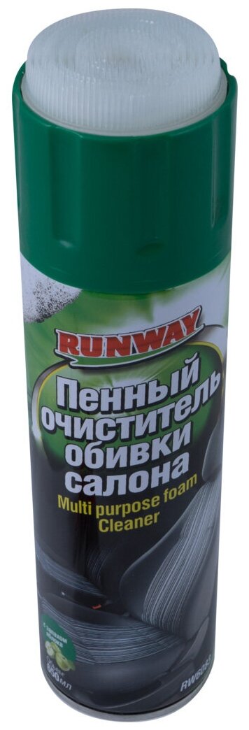 RUNWAY Пенный очиститель обивки салона автомобиля RW6083, 0.65 л