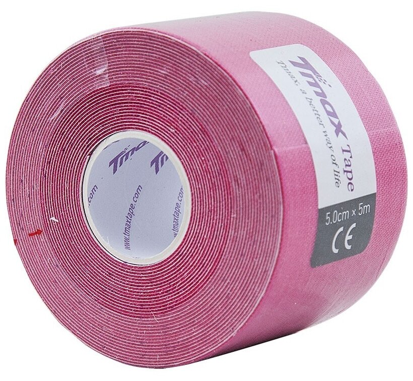 Тейп кинезиологический TMAX Extra Sticky Pink 423136, 5см.x5м.