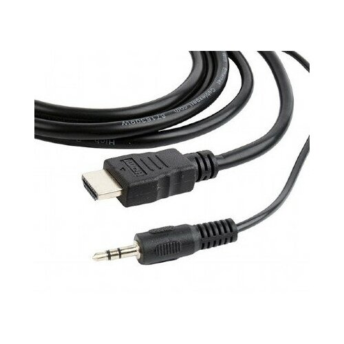 Аксессуар Gembird Cablexpert HDMI-VGA 19M/15M + 3.5Jack 10m Black A-HDMI-VGA-03-10M кабель hdmi m vga m 5м gembird a hdmi vga 03 5m