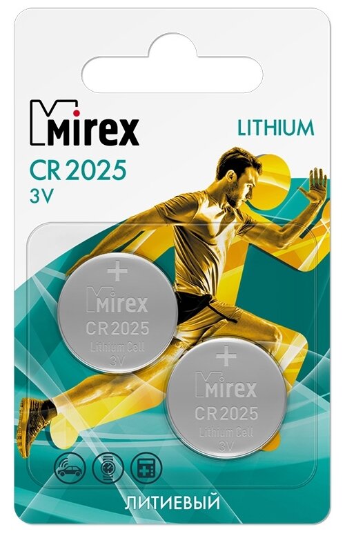 Батарейка Mirex CR2025