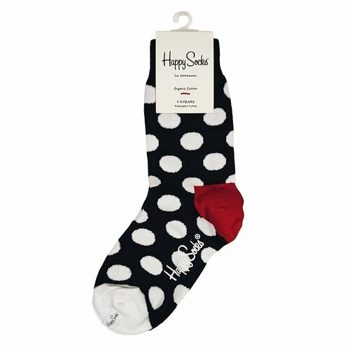 Носки Happy Socks, размер 32/35, черный, белый