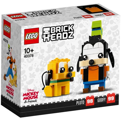 конструктор lego brickheadz сувенирный набор жених lego 40384 Конструктор LEGO BrickHeadz 40378 Гуфи и Плуто, 214 дет.