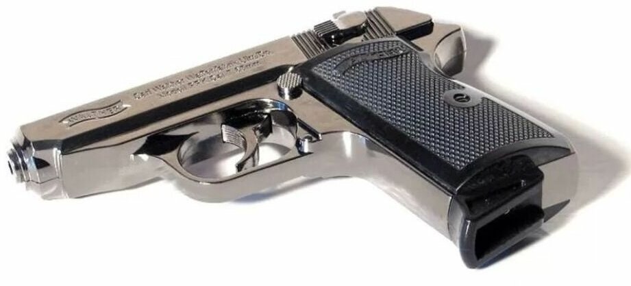 Зажигалка в виде пистолета Walther PPK/S - фотография № 1